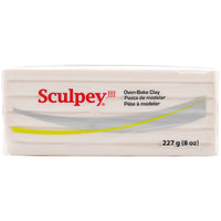 Sculpey III Polymer Clay 8oz-Translucent