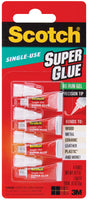 Scotch Super Glue Gel 4/Pkg-.017oz
