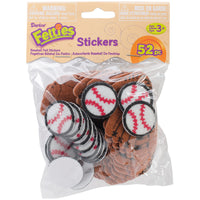 Felties Stickers 52/Pkg-Baseball