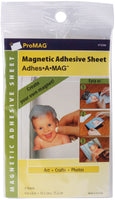 ProMag Adhesive Magnetic Sheets-4"X6" 4/Pkg