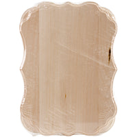 Basswood Thin Modern Plaque 2/Pkg-5.25"X7.25"X.63"