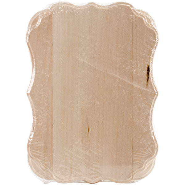 Basswood Thin Modern Plaque 2/Pkg-5.25"X7.25"X.63"