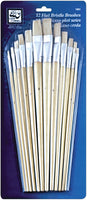 Flat Bristle Brush Set-12/Pkg