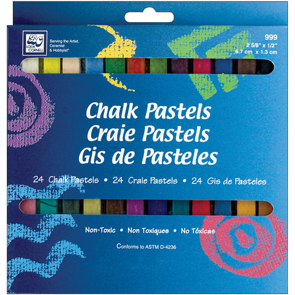 Chalk Pastels 24/Pkg-Assorted Colors