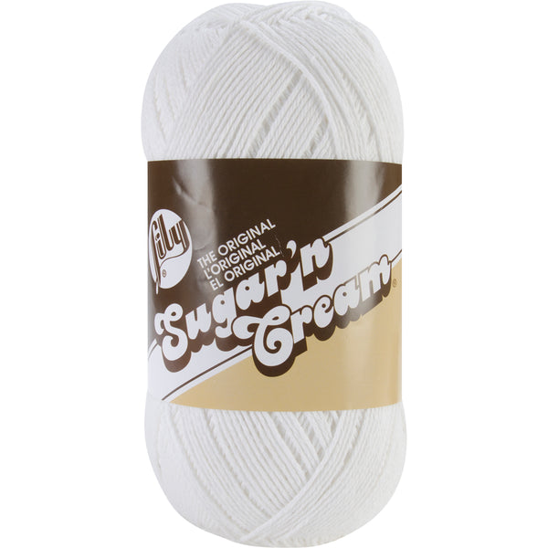 Sugar'n Cream Yarn - Solids Big Ball-White