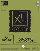 Canson XL Recycled Bristol Paper Pad 11"X14"-25 Sheets