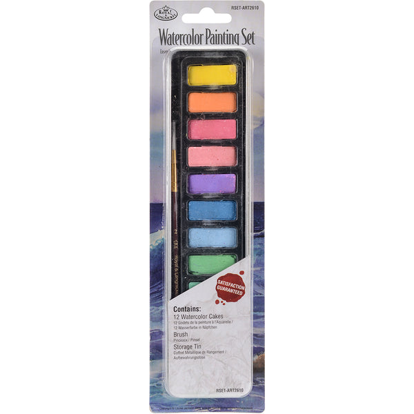 Watercolor Painting Set W/Tin-