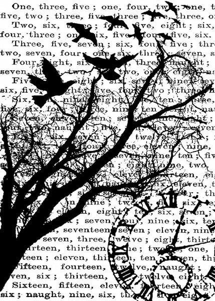Tim Holtz Cling Stamp 2.5"X3.5"-Time