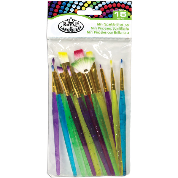 Mini Sparkle Brush Set-15/Pkg