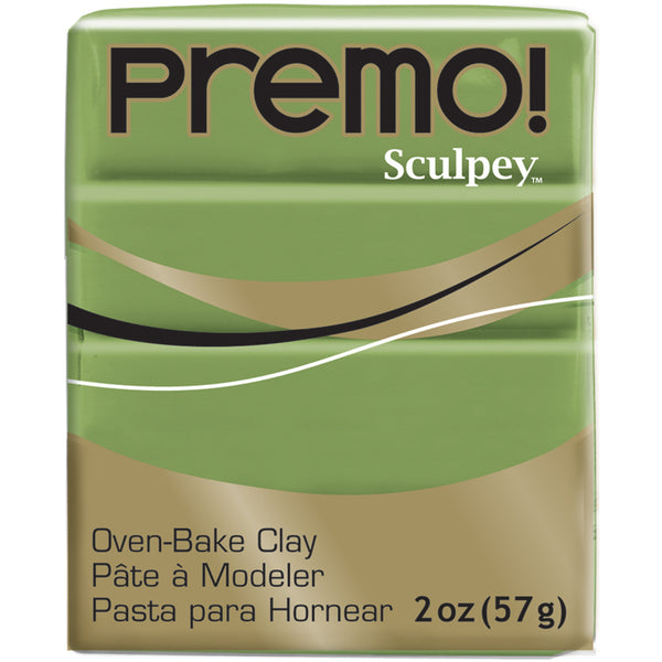 Premo Sculpey Polymer Clay 2oz-Spanish Olive