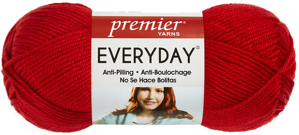 Everyday Solid Yarn-Really Red