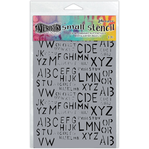 Dyan Reaveley's Dylusions Stencils 5"X8"-Old School Alpha