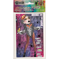 Dyan Reaveley's Dylusions Adhesive Canvas 3.375"X5.25" 8/Pkg-Set #2