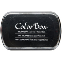 ColorBox Archival Dye Ink Pad-Wicked Black