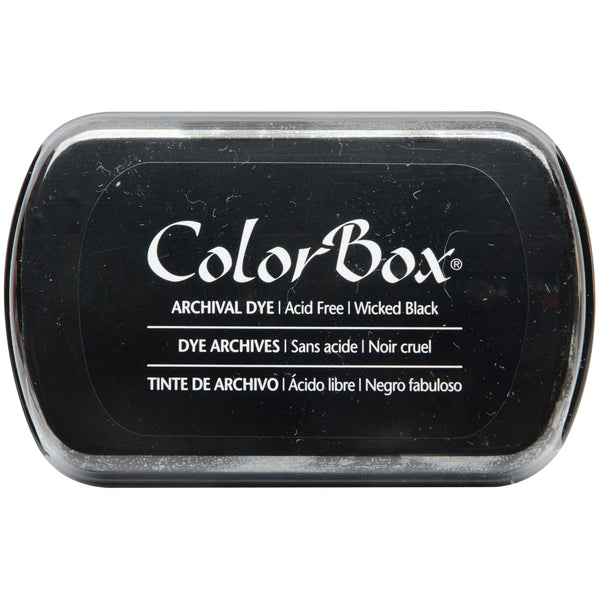 ColorBox Archival Dye Ink Pad-Wicked Black