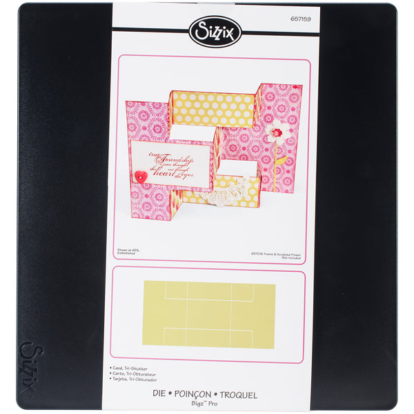 Sizzix Bigz Big Shot Pro Die 12"X12.75"-Tri-Shutter Card