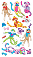 Sticko Stickers-Sock Monkeys