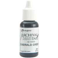 Archival Pad Re-Inker .5oz-Emerald Green