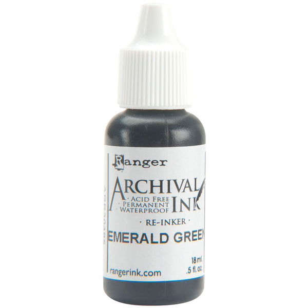 Archival Pad Re-Inker .5oz-Emerald Green