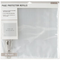 K&Company Page Protector Refills 12"x12" 25/Pkg-