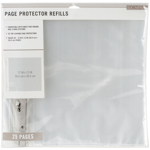 K&Company Page Protector Refills 12"x12" 25/Pkg-
