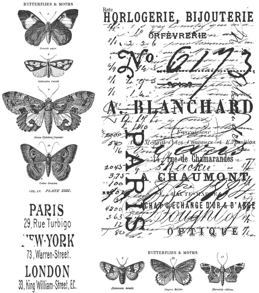 Tim Holtz Cling Stamps 7"X8.5"-Papillon