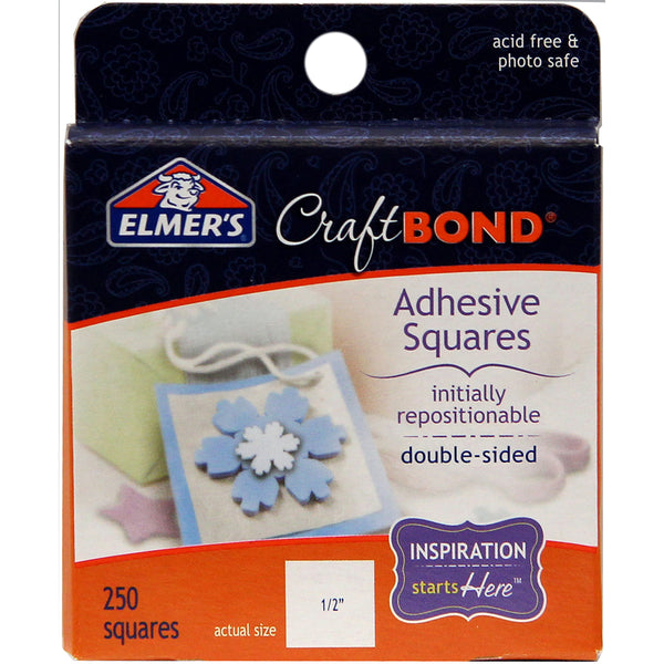 Elmer's CraftBond(R) Adhesive Squares-.5"X.5" 250/Pkg