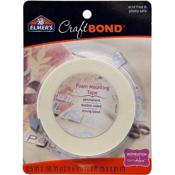 Elmer's CraftBond(R) Permanent Foam Mounting Tape-.5"X150"