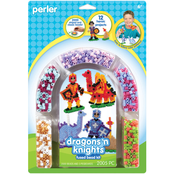 Perler Fused Bead Kit-Dragons 'n Knights