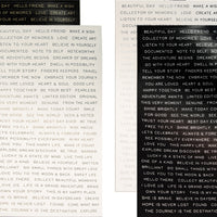 Idea-Ology Metallic Stickers 4.75"X7.5" 4/Pkg-Quotations Black W/Gold & White W/Gold