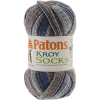 Kroy Socks Yarn-Blue Brown Marl