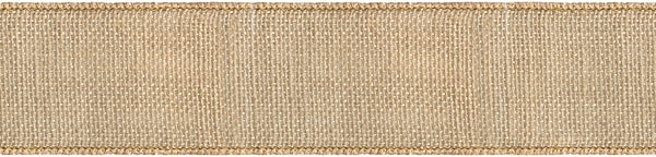Wired Burlap Ribbon 1-1/2"X9'-Natural