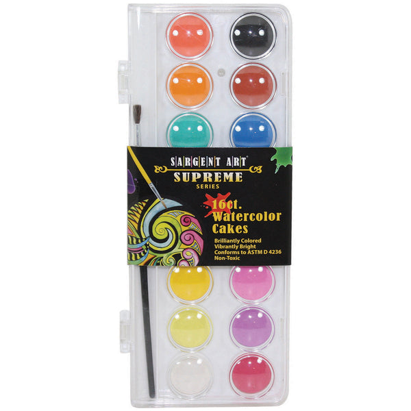Supreme Series Watercolor Cakes 16/Pkg-