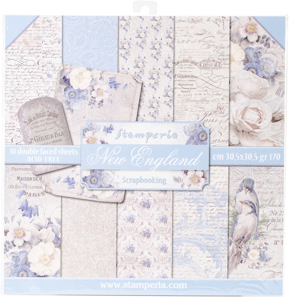 Stamperia Double-Sided Paper Pad 12"X12" 10/Pkg-Old England, 10 Designs/1 Each