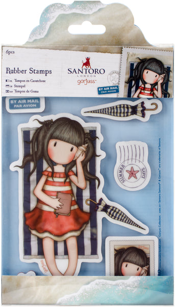 Gorjuss Santoro Rubber Stamp-Summer Days