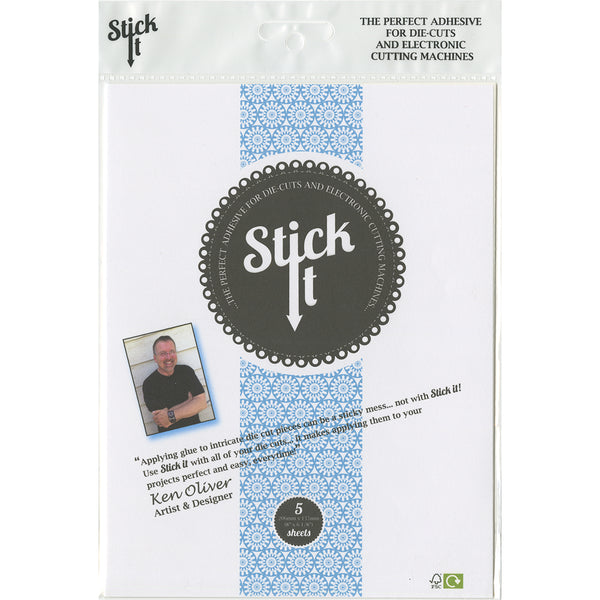 Stick It Adhesive Sheets 8"X6.125" 5/Pkg-