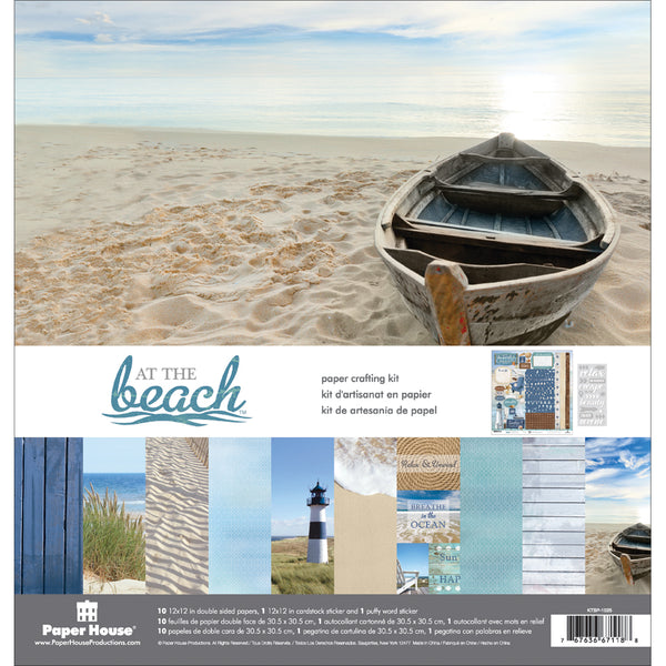 Paper House Paper Crafting Kit 12"X12"-At The Beach
