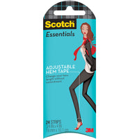 Scotch Essentials Adjustable Hem Tape-.75"X4" 24/Pkg
