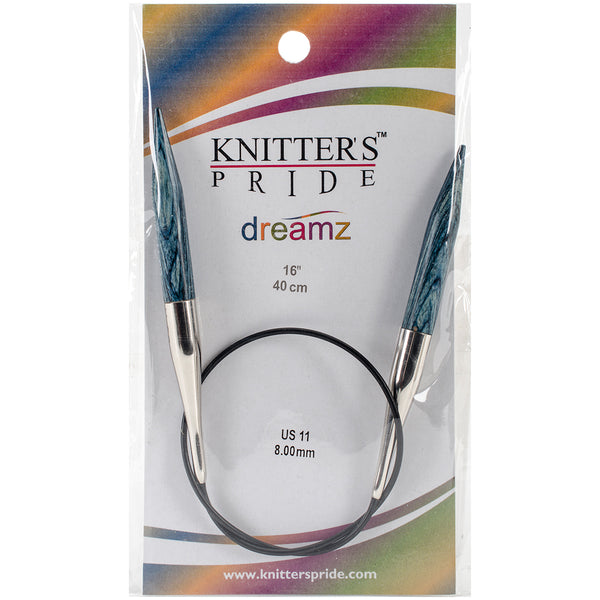 Dreamz Fixed Circular Needles 16"-Size 11/8mm