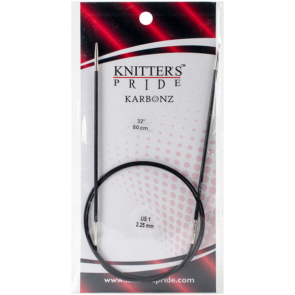 Karbonz Fixed Circular Needles 32"-Size 1/2.25mm