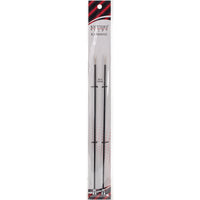 Karbonz Single Pointed Needles 10"-Size 1.5/2.5mm