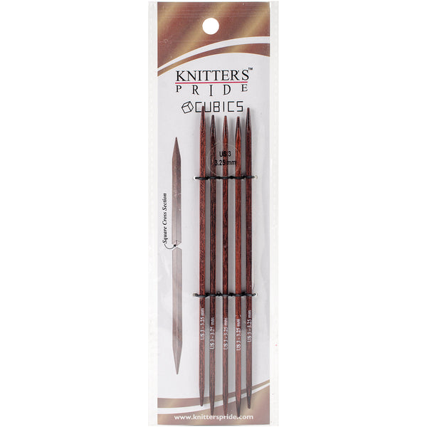 Cubics Double Pointed Needles 6"-Size 3/3.25mm