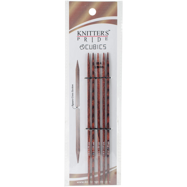 Cubics Double Pointed Needles 6"-Size 4/3.5mm