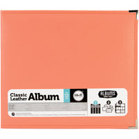 We R Classic Leather D-Ring Album 12"X12"-Coral