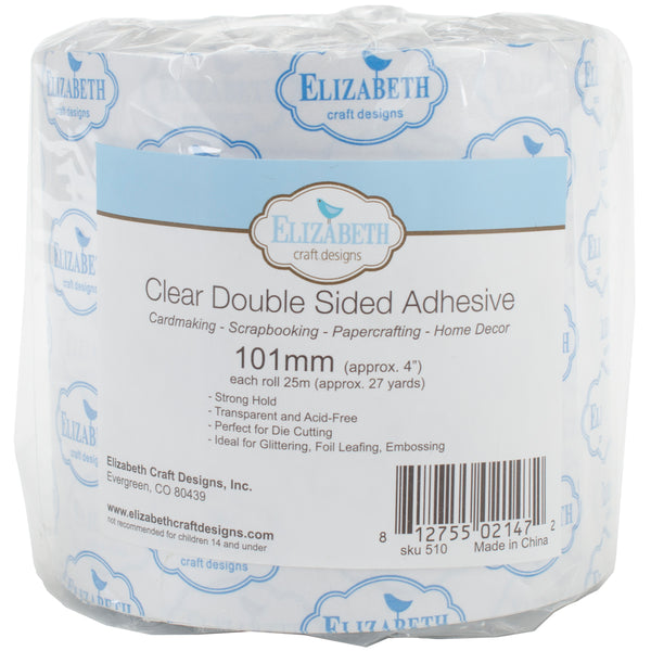 Elizabeth Craft Clear Double-Sided Adhesive Tape-4"X27yd