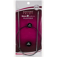 Cubics Platina Fixed Circular Needles 24"-Size 2/2.75mm