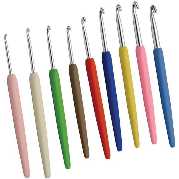 Waves Aluminum Crochet Hook-N/10mm