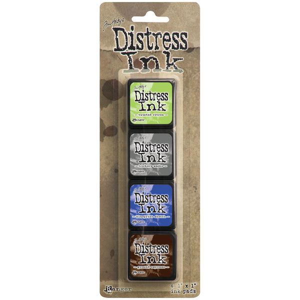 Distress Mini Ink Pads 4/Pkg-Kit 14