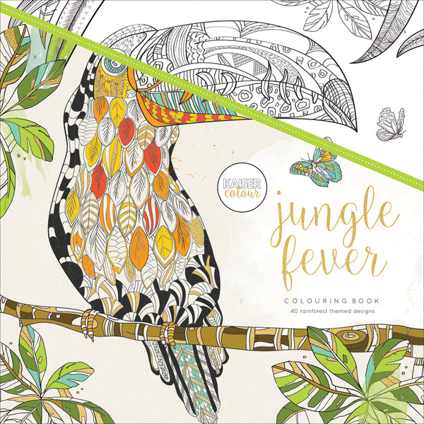 KaiserColour Perfect Bound Coloring Book 9.75"X9.75"-Jungle Fever