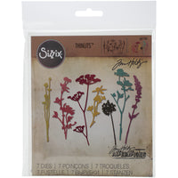 Sizzix Thinlits Dies By Tim Holtz 7/Pkg-Wildflowers